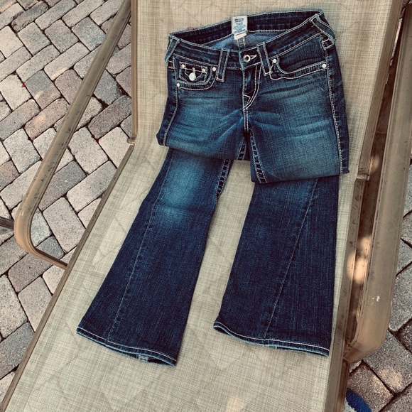 True Religion Flare and wide leg Woman Jeans Sz 26 - Picture 7 of 8